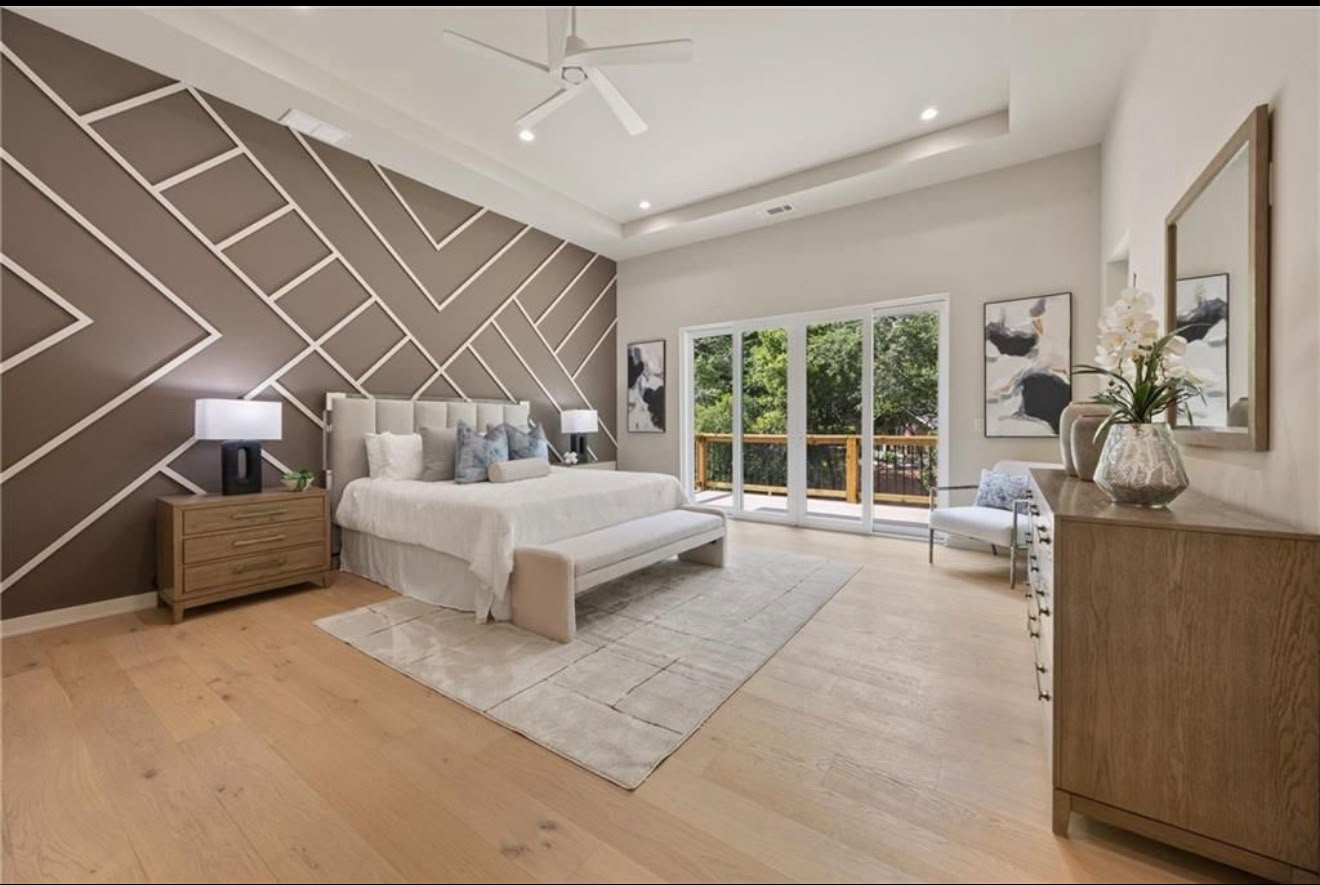 Geometric Accent Bedroom