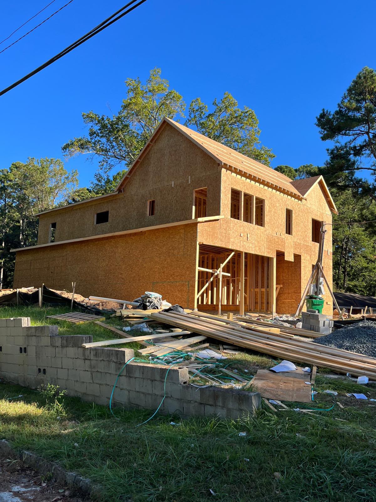 Two-Story Frame Rising